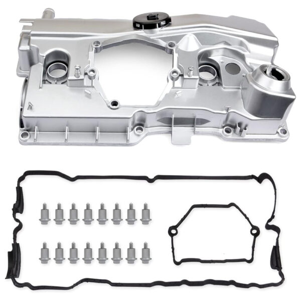 for 2006 2015 bmw 1 series 3 series 5 series x1 z4 engine valve cover kit with gasket and bolts, aluminum – oe 11127555212