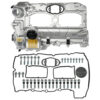 for 2011 2018 bmw 228i 320i 328i 428i 528i x1 x3 x5 z4 engine valve cover kit with gasket and bolts, aluminum – oe 11127588412