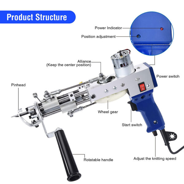 Cut Pile Tufting Gun – Tufting Machine - Image 4