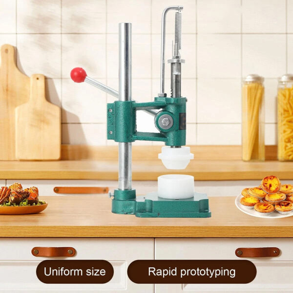 Manual Tart Shell Press Machine – 2 3/4-inch (70 mm) Frozen Tart Shell Mold Press (Commercial & Home Bakeries) - Image 5