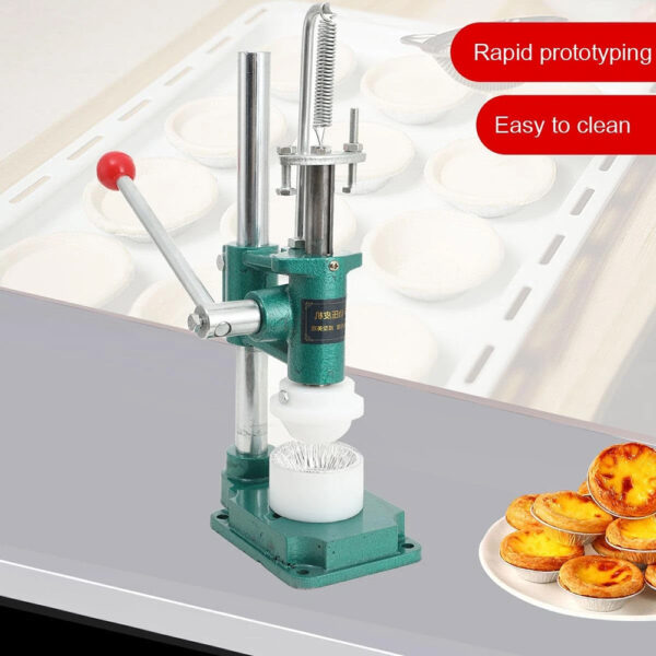 Manual Tart Shell Press Machine – 2 3/4-inch (70 mm) Frozen Tart Shell Mold Press (Commercial & Home Bakeries) - Image 4